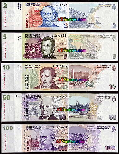 Argentina paper money catalog and Argentinean currency history