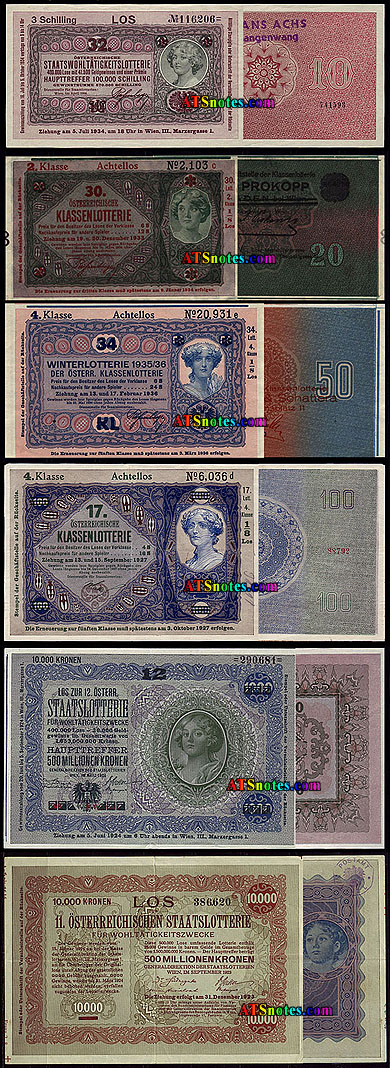 10 Heller 1920 1 Mark 1920-3 PCS 1 Krone 1916 Germany Austria banknotes 