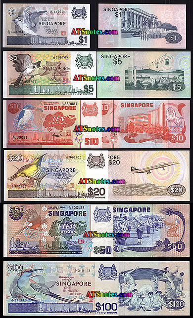 Singapore banknotes - Singapore paper money catalog and Singaporean