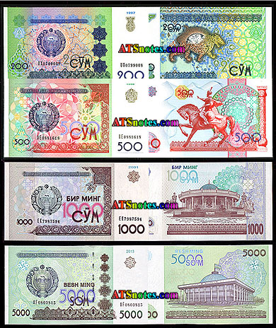 Uzbekistan  Paper Money, 